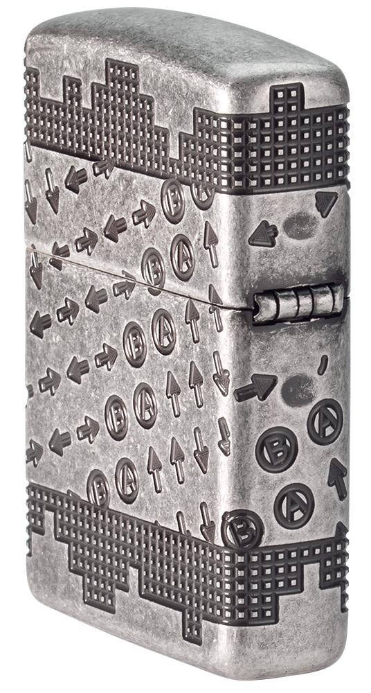 Gaming Cheat Code Armor® Antique Silver Windproof Lighter – Zippo USA