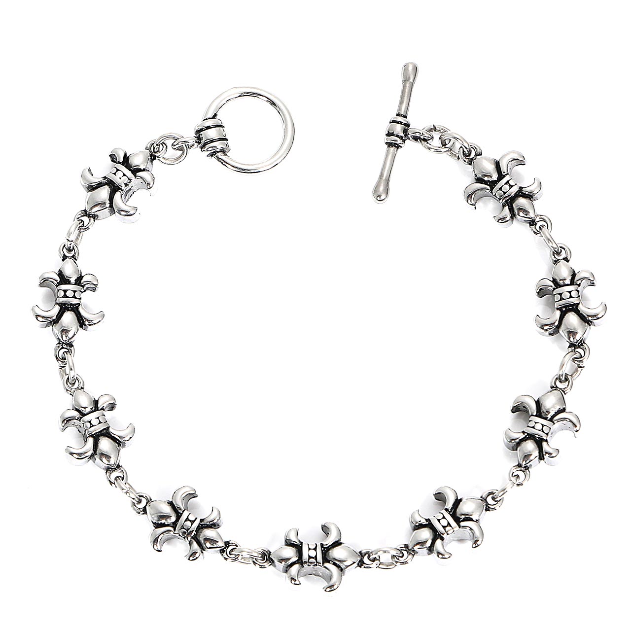 ZIYMU ジーム] フレア ブレスレット 百合の紋章 ユリ クロムハーツ風