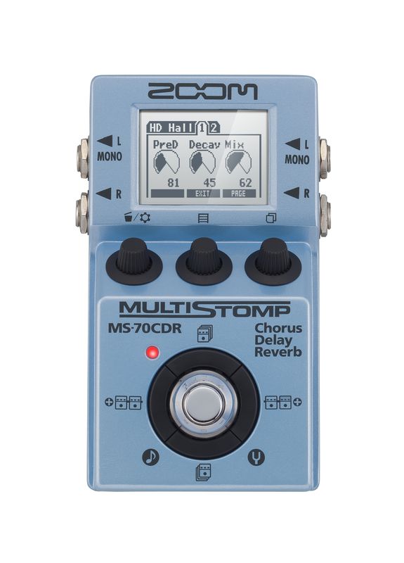 MS-70CDR MultiStomp Chorus / Delay / Reverb Pedal | ZOOM