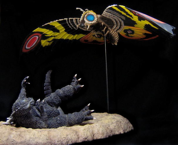 □モスラ対ゴジラ・静之浦の死闘 完成品+パラダイス モスラ幼虫</FONT