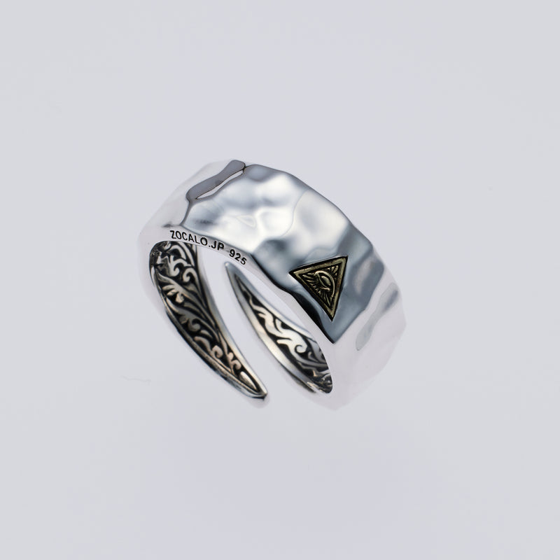 Hammered Texture Ring : Eye of Providence – ZOCALO JAPAN OFFICIAL
