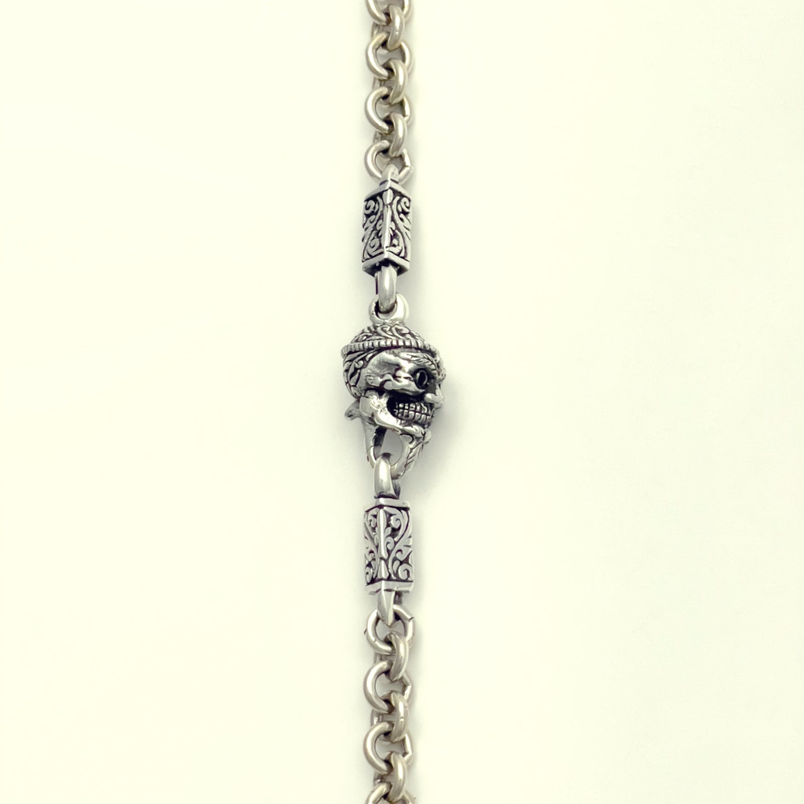 Tibetan Monk Skull Charm Lock Nacklace|チベタン・モンク・スカル