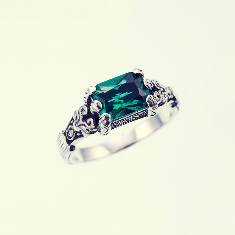 Islamic Ring : S (Green Quartz)｜イスラミック・リング : S