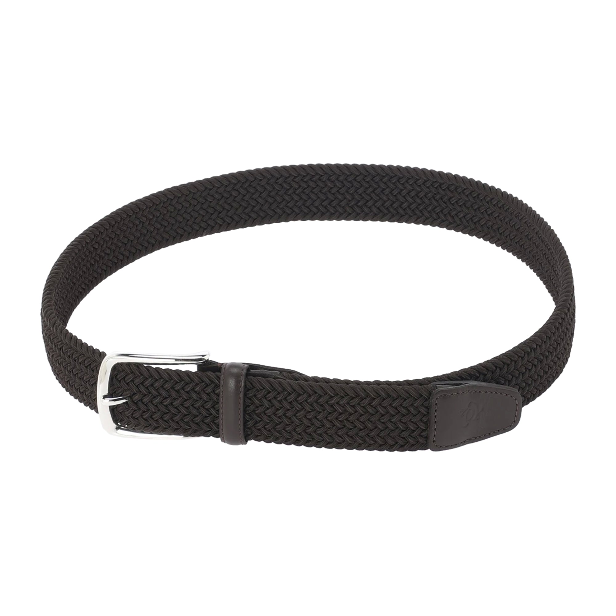 MEN ゴムメッシュベルト ブラウン