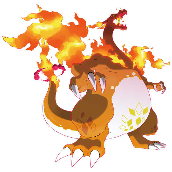 リザードン キョダイマックスのすがた｜ポケモンずかん