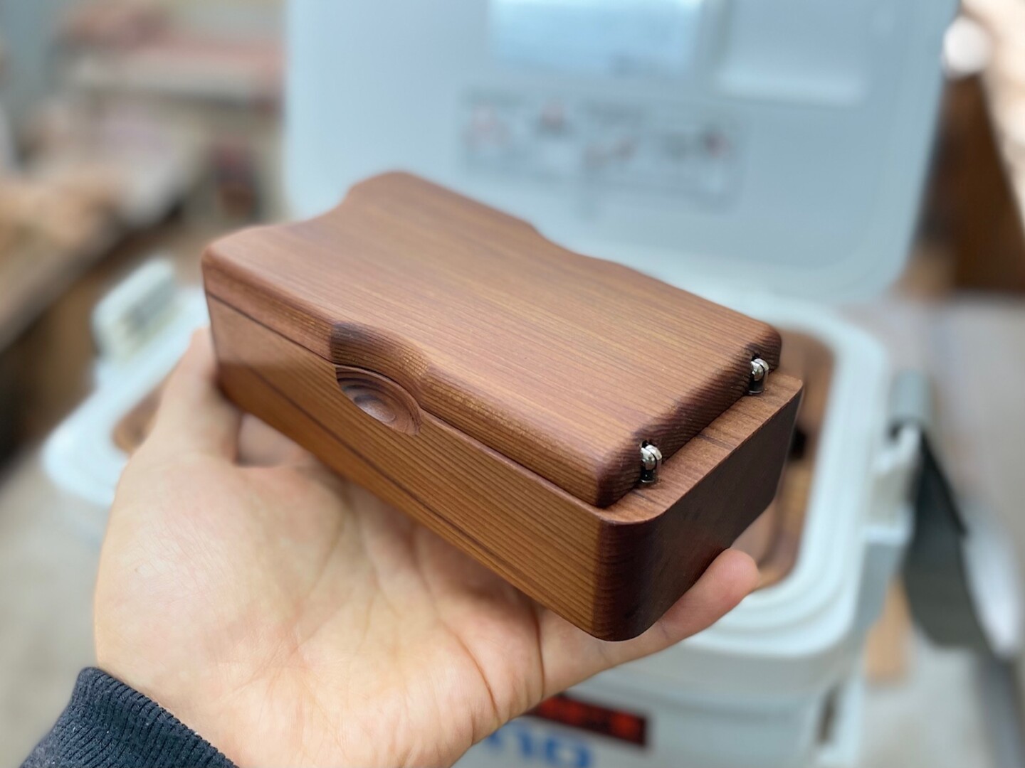 木製キス釣り用餌箱3箱ｾｯﾄ 木枠付 ｼﾏﾉﾌｨｸｾﾙｻｰﾌ9L用 納期約3カ月