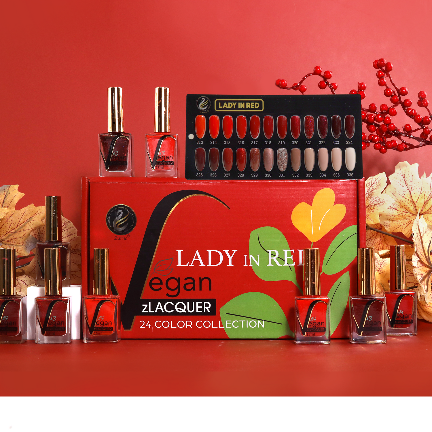 zBlend - zGel - zLacquer | #313 - #336 Lady in Red Collection - 24