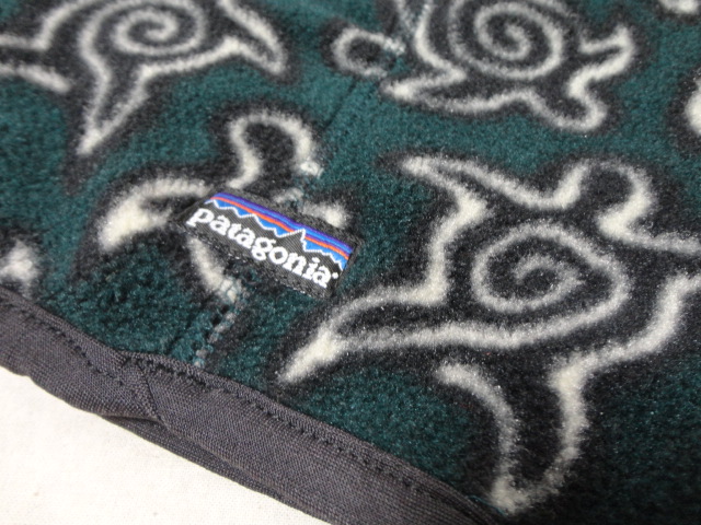 90'S Patagonia NECK WARMER（パタゴニア 総柄フリースネック