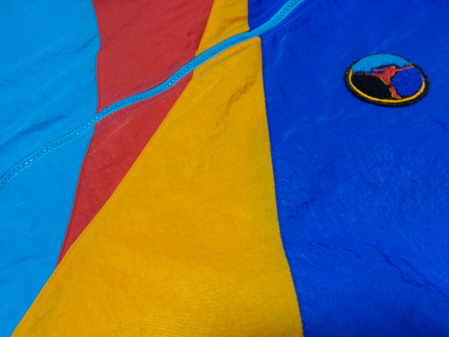 90'S NIKE AIR JORAN MULTI COLOR ZIP UP NYLON JACKET（ナイキ エア