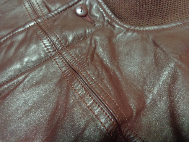 80'S Catalina LEATHER DERBY JACKET（カタリナ 本革 + 中綿入り