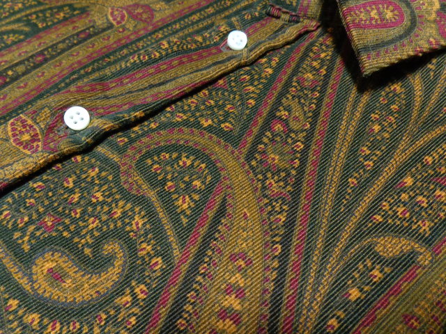 00'S RALPH LAUREN PURPLE LABEL PAISLEY PATTERN L/S CORDUROY SHIRTS