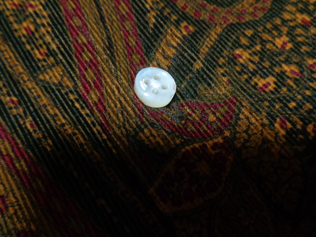 00'S RALPH LAUREN PURPLE LABEL PAISLEY PATTERN L/S CORDUROY SHIRTS