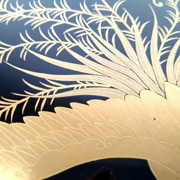 桐鳳凰蒔絵高杯 1対 – 古美術西川