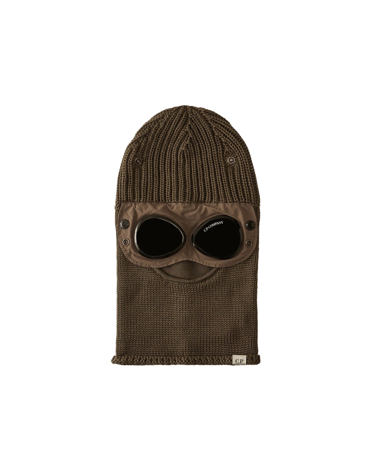C.P. Company Extrafine Merino Wool Ski Mask Walnut – A-Priori