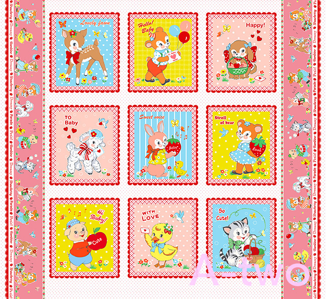 ラブリーアニマルパネル・100 カラフル