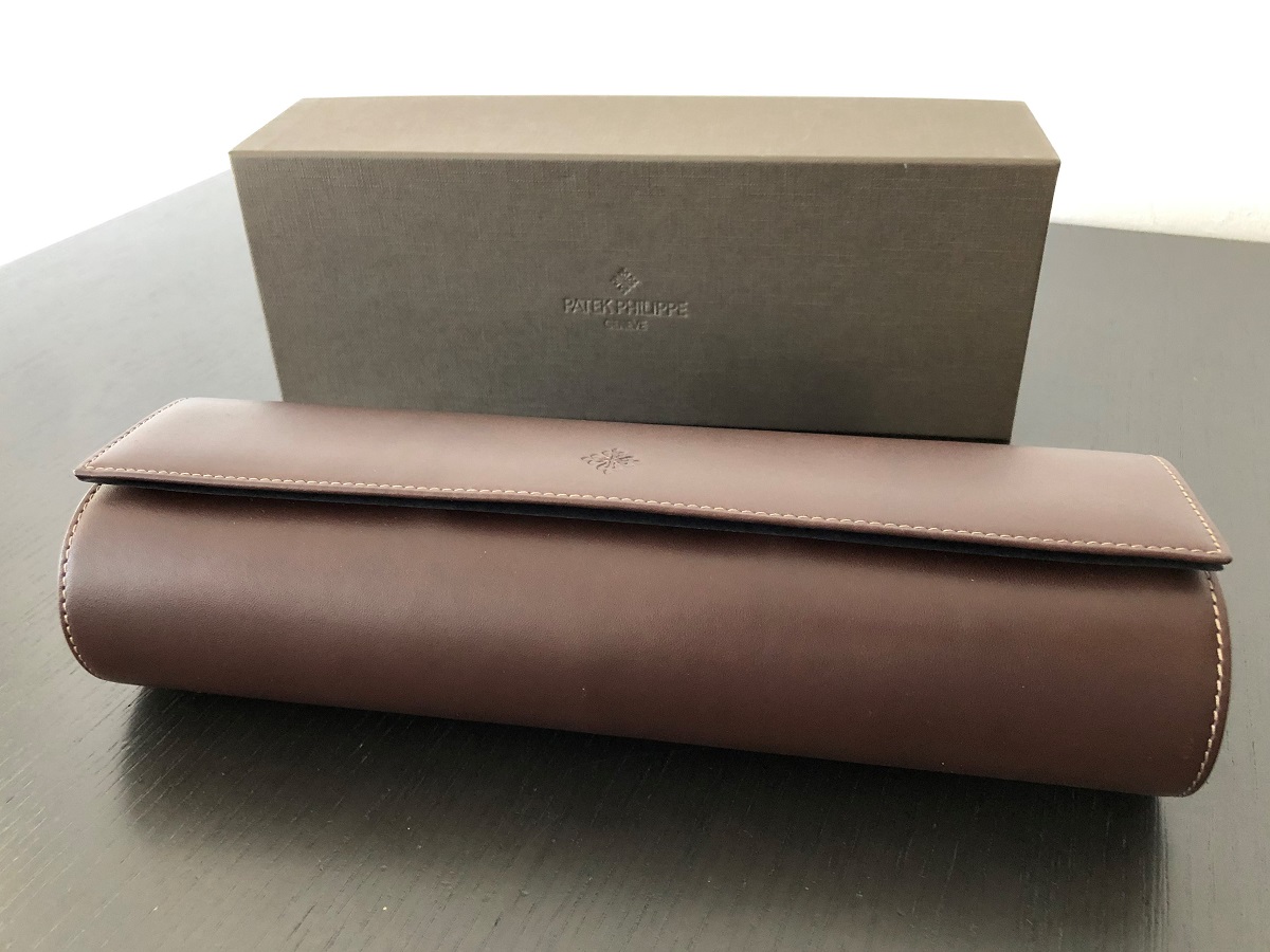 パテックフィリップ ノベルティ(非売品)時計ケース4 レザー×ウッド 4本