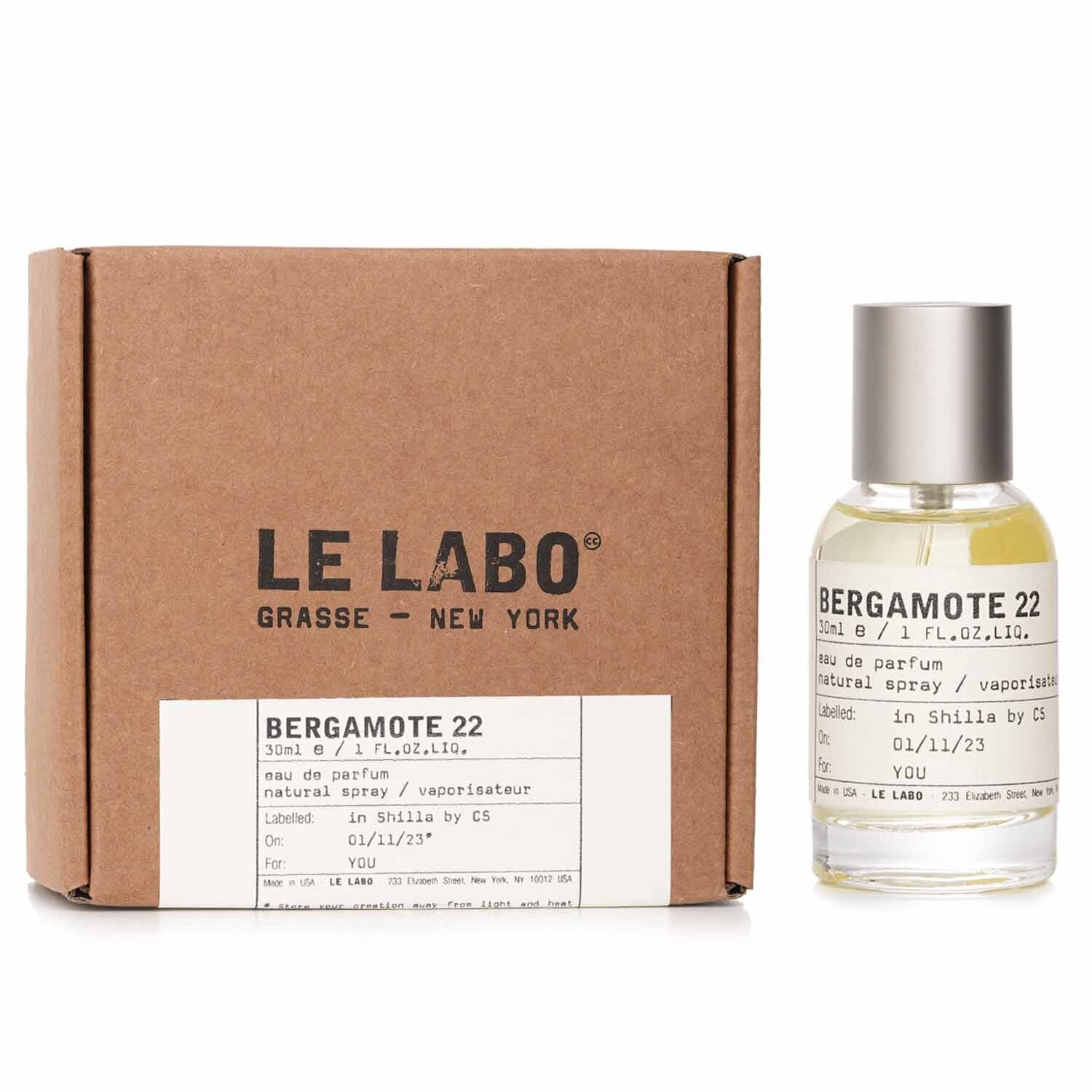 Le Labo Bergamote 22 Eau De Parfum Spray 30ml/1oz | Strawberrynet CA