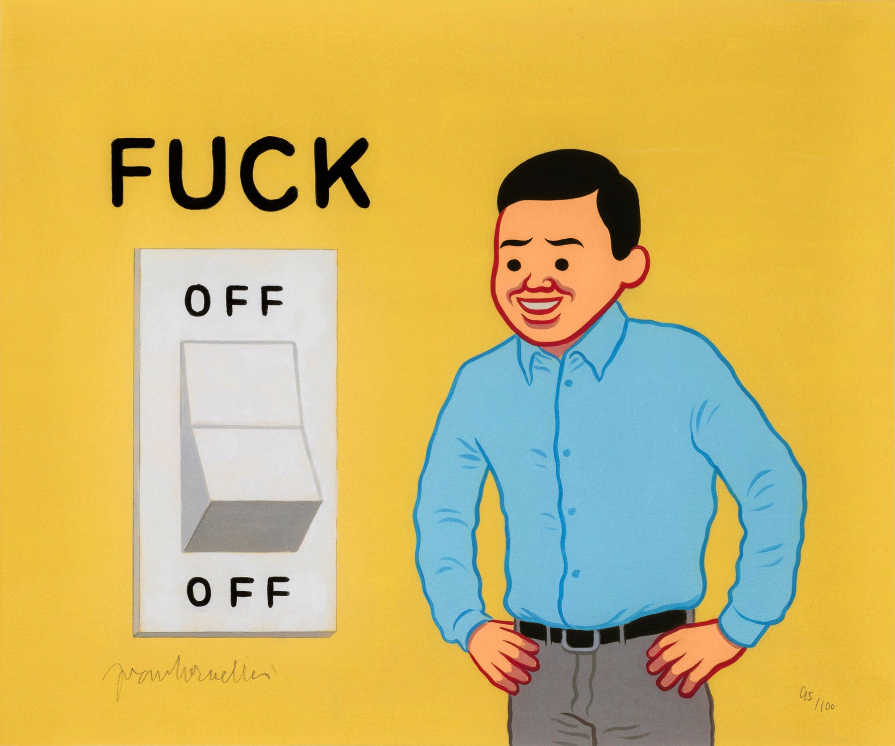 JoanCornella「Work Hard and Then Die」版画 Work Hard And Then Die