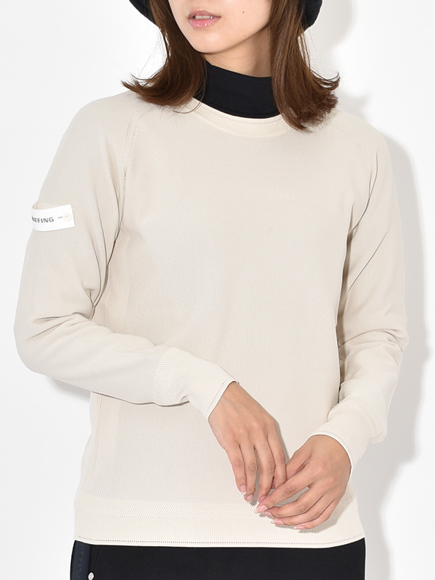 ブリーフィングゴルフ クルーネックニット BRG243W16（アイボリー