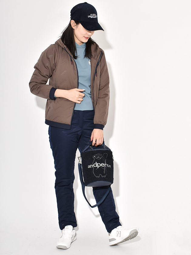 アンパスィ 保温・撥水エアジャスター切替フーディブルゾン AFF1115G3