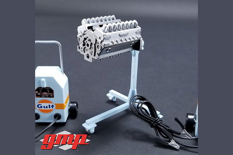 GMP 1/18 Scale Diecast Metal Gulf Garage Shop Tool Set – Acapsule