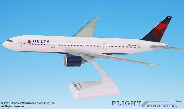 Flight Miniatures Delta Airlines Boeing 777-200LR 1/200 Scale