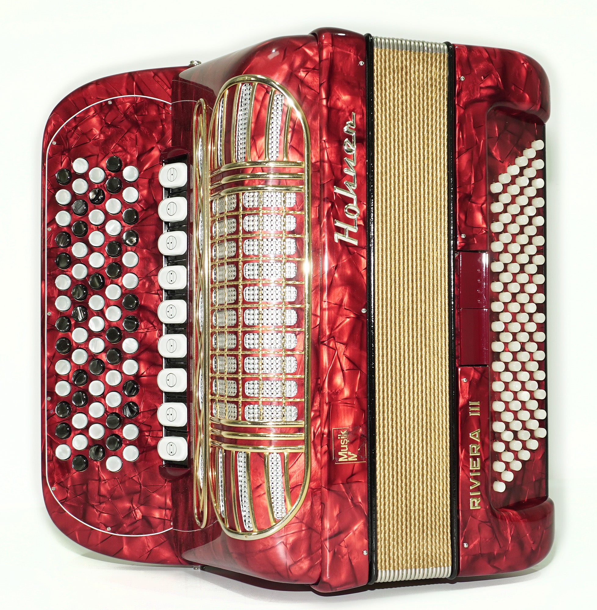 Hohner Riviera III 96 Bass Button Accordion – Musical Workshop Harmony