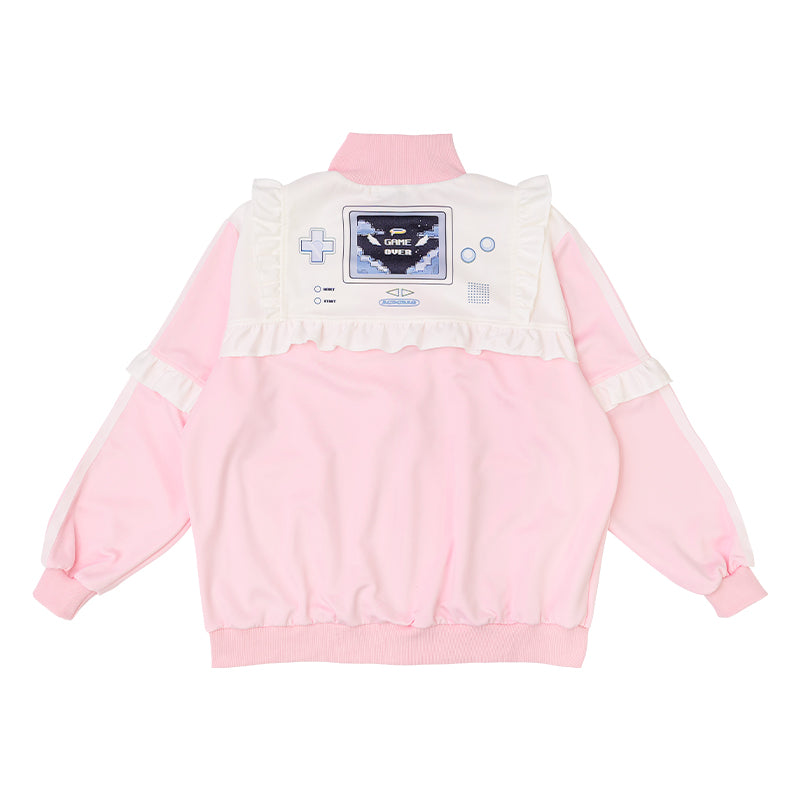 GAME OVER フリルジャケット ピンク – ACDC RAG