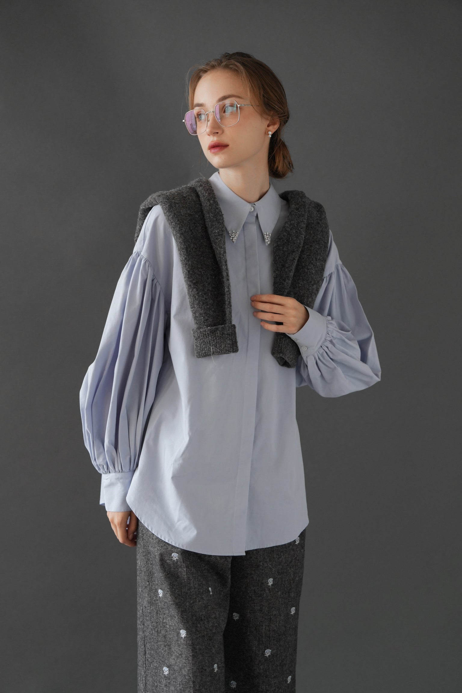 トップス acka. fluffy volume blouse fluffy volume blouse – Acka