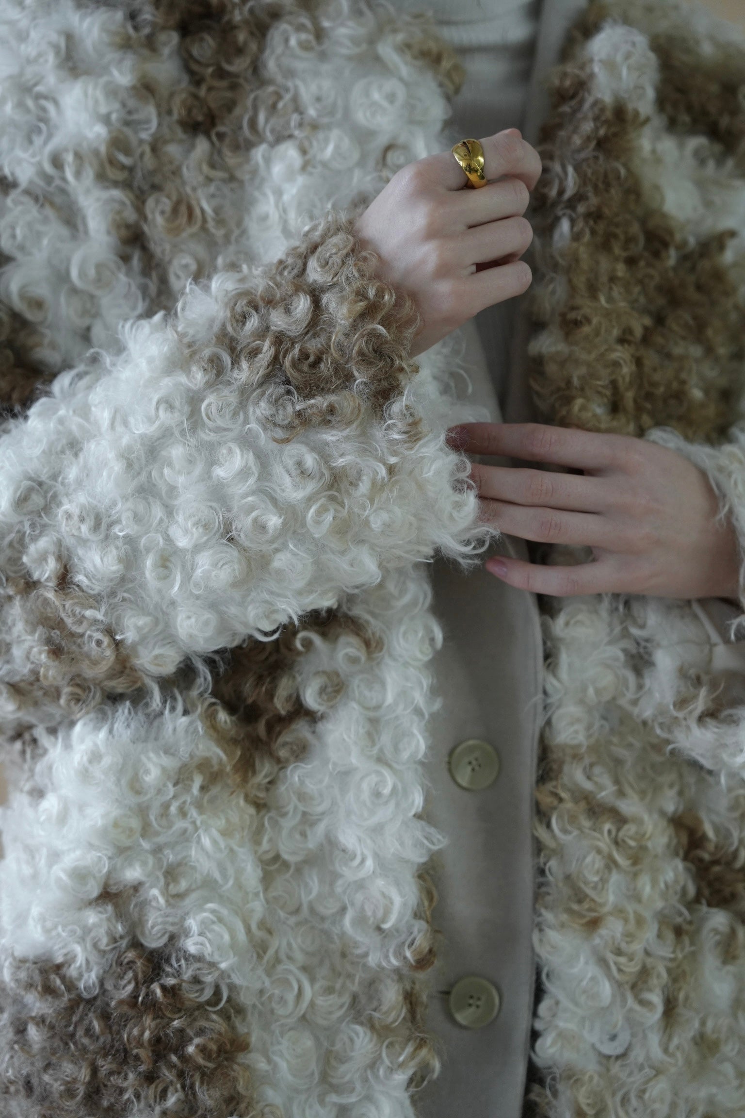 curly mix fur coat – Acka online store