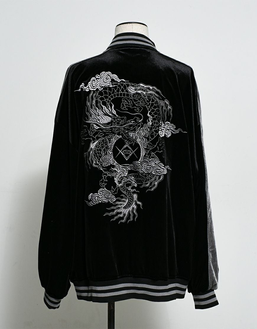 REFLEM【レフレム】ベロア刺繍スカジャン/全2色