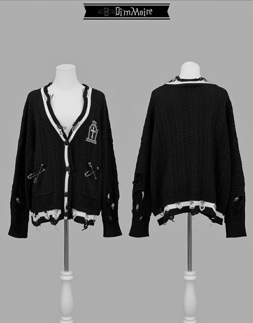 DimMoire【ディムモアール】Gothic学園カーディガン/Black