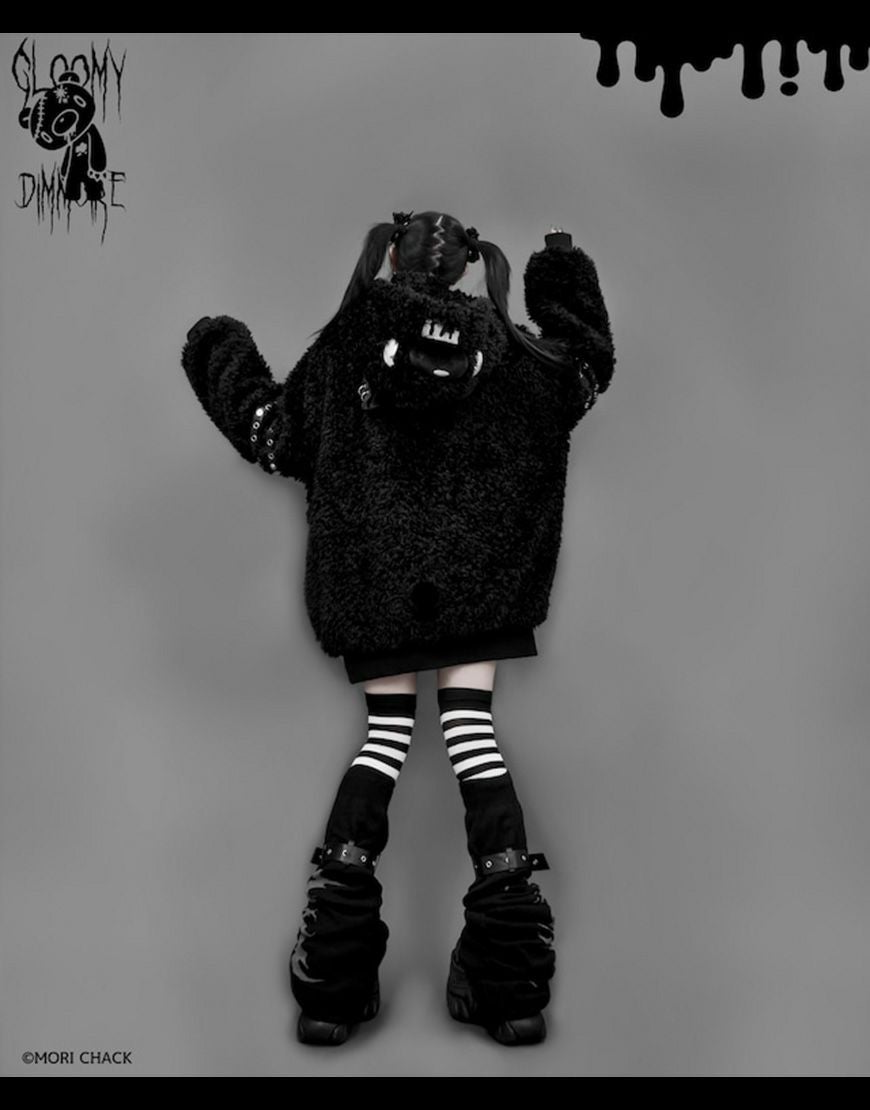 DimMoire【ディムモアール】GLOOMY×DimMoire グル～ミ～ボアパーカー/Black