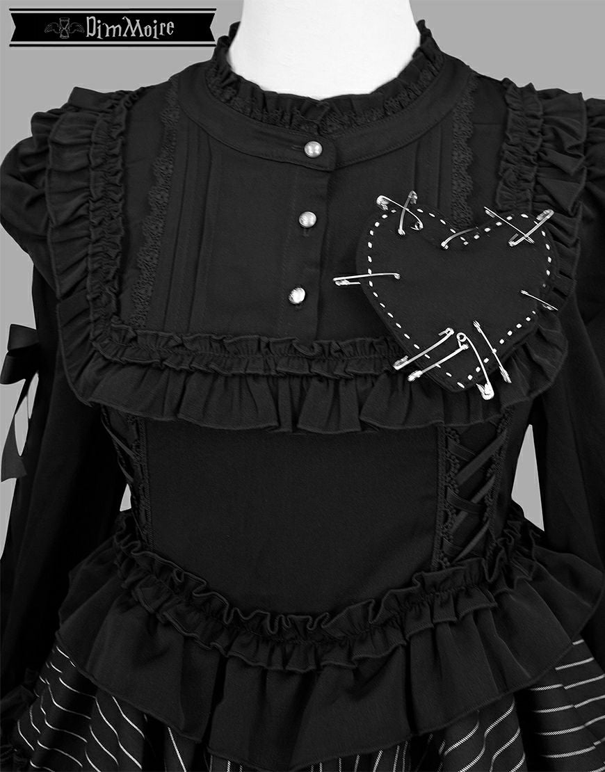 DimMoire【ディムモアール】フリルに埋もれて見る悪夢ドレス /Black