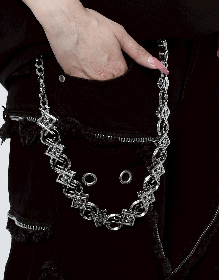 REFLEM【レフレム】Thorn eyeロゴパドロックネックレス/全1色