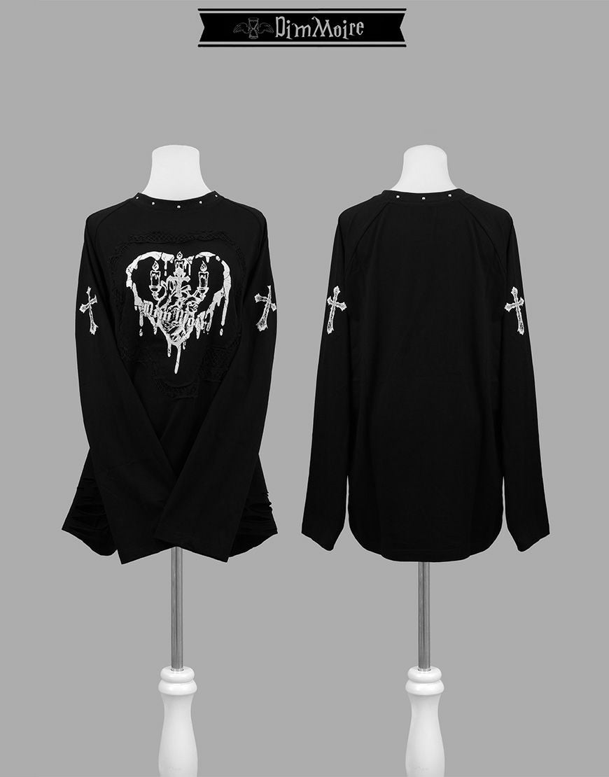 DimMoire【ディムモアール】Bloody Altar ロンT/Black