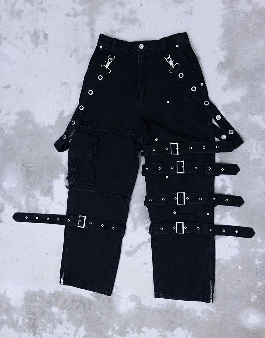 Gamchu【ガムチュ】『Beveluppa/ベベルッパ』Double Knee Belt Pants/全2色