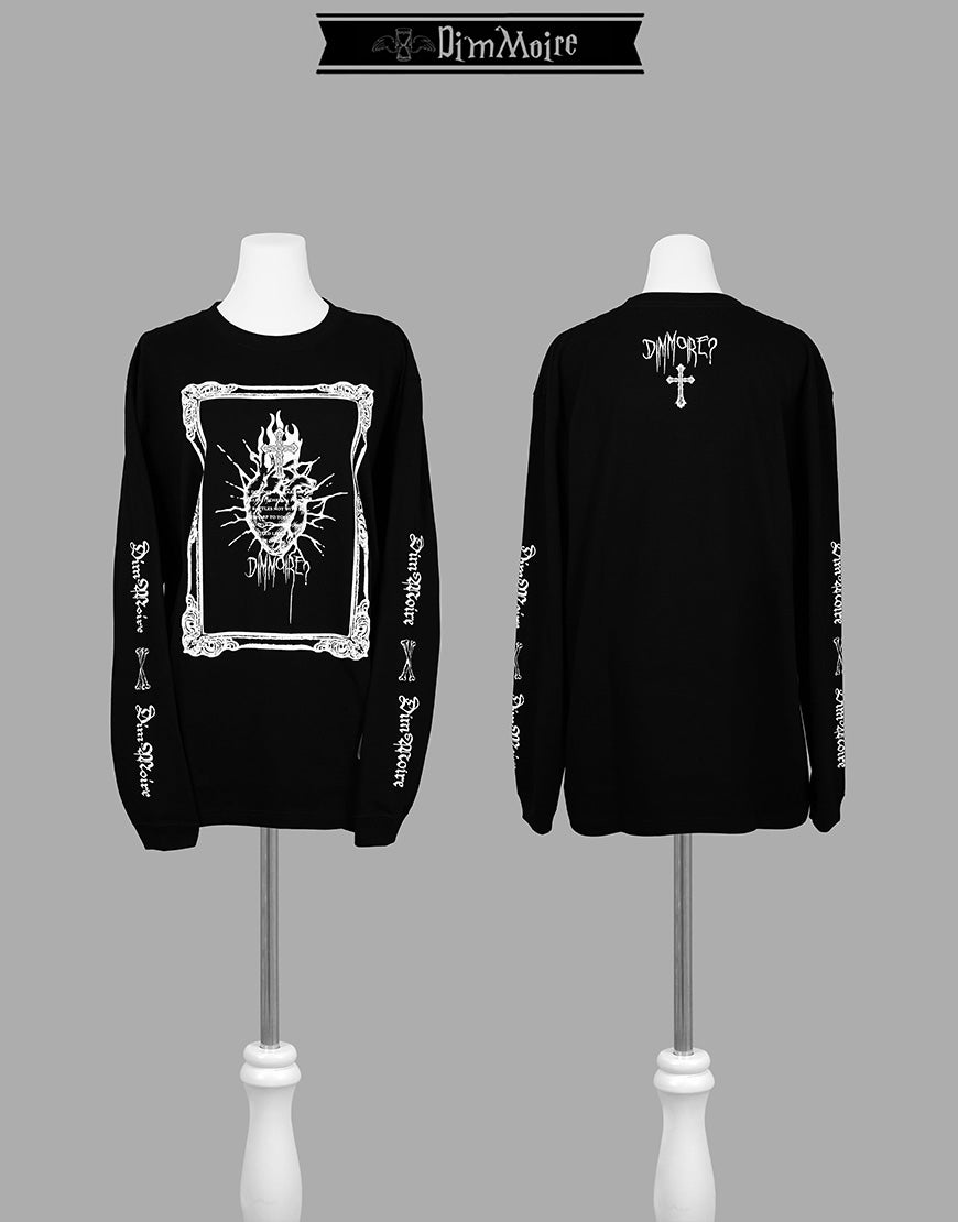 DimMoire【ディムモアール】Worship My Heart ロンT/Black