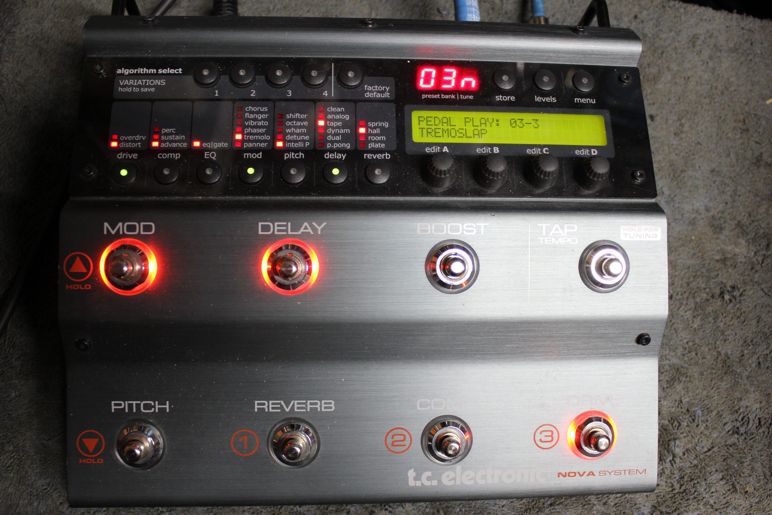 TC Electronic Nova System/Analog Multi-Effects Pedal – Action