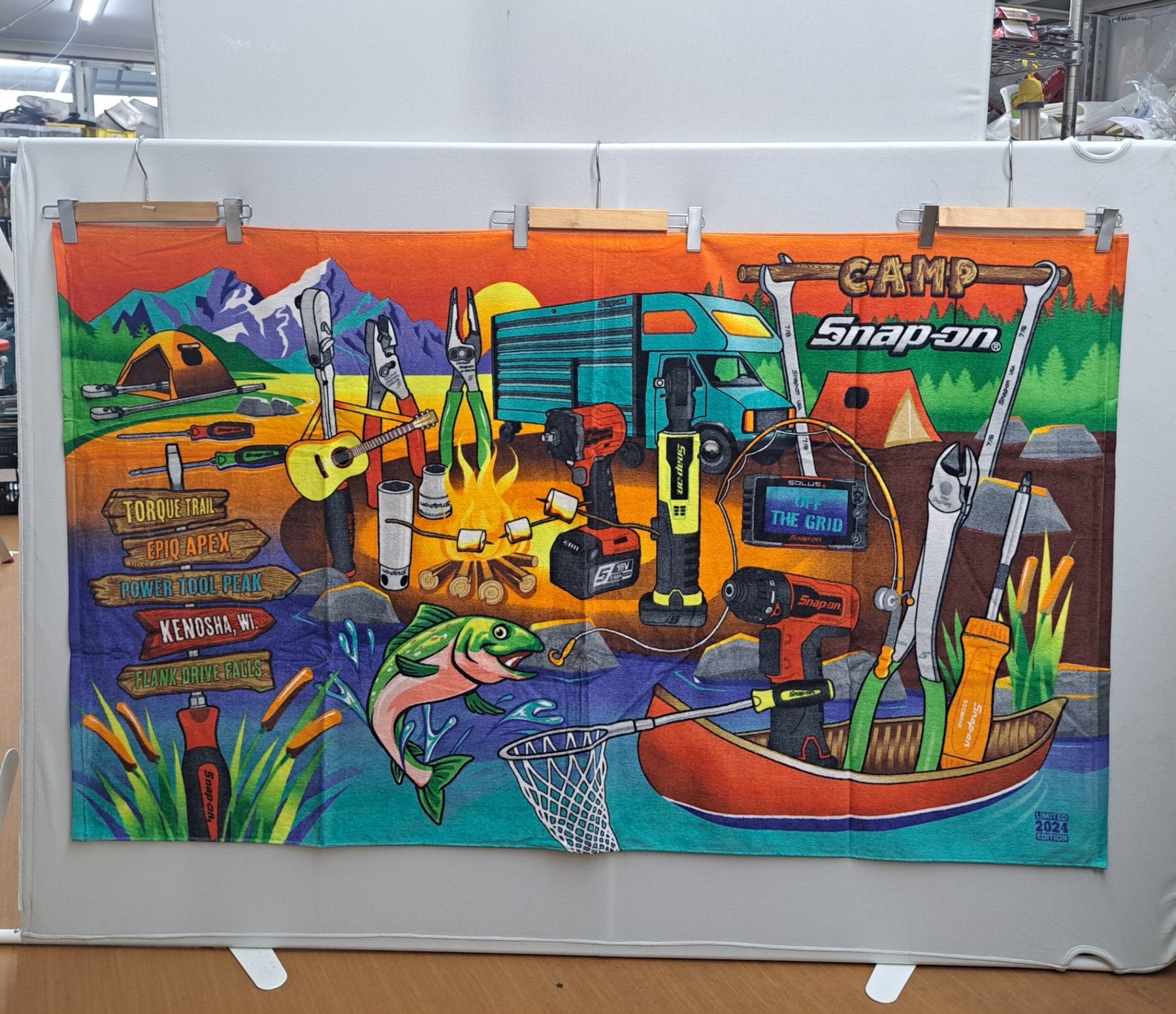 スナップオン/Snap-on ビーチタオル 2024年デザイン バスタオル【岩槻