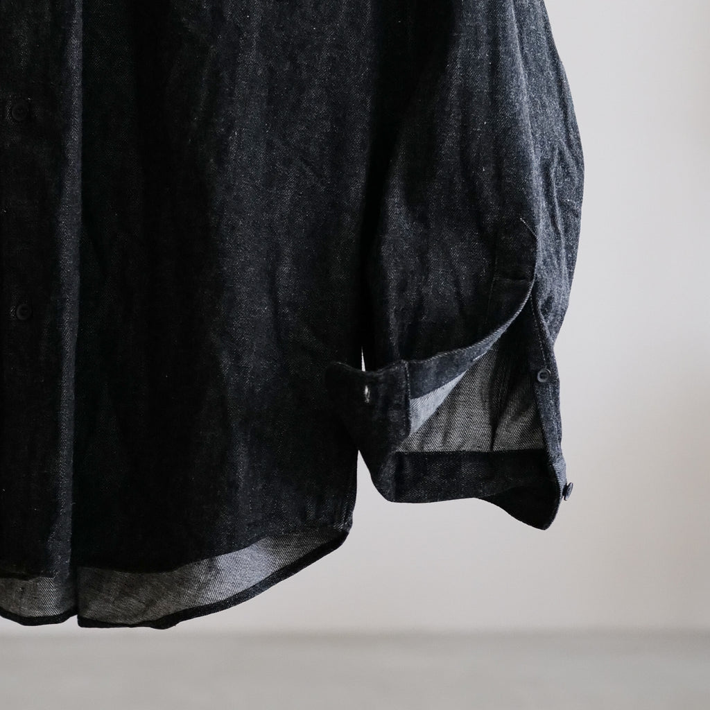 DENIM COMOLI SHIRTS (BLACK / ECRU) – ABOUT