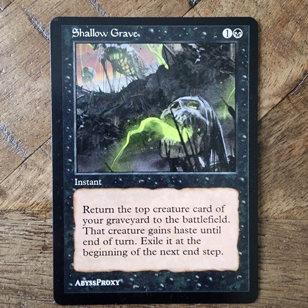 Shallow Grave #A - MTG - Abyss Proxy Shop: Enhance Your Commander