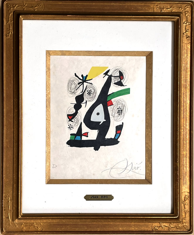 ジョアン・ミロ「辛辣なメロディ」より1980年作/リトグラフ/絵画販売