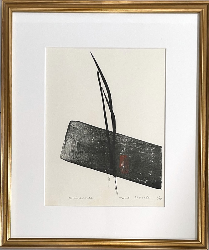 篠田桃紅「eminence」リトグラフ手彩入り/絵画販売