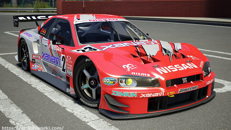 Assetto Corsa】スカイライン BNR34 NISMO JGTC GT500 2003 | Nissan
