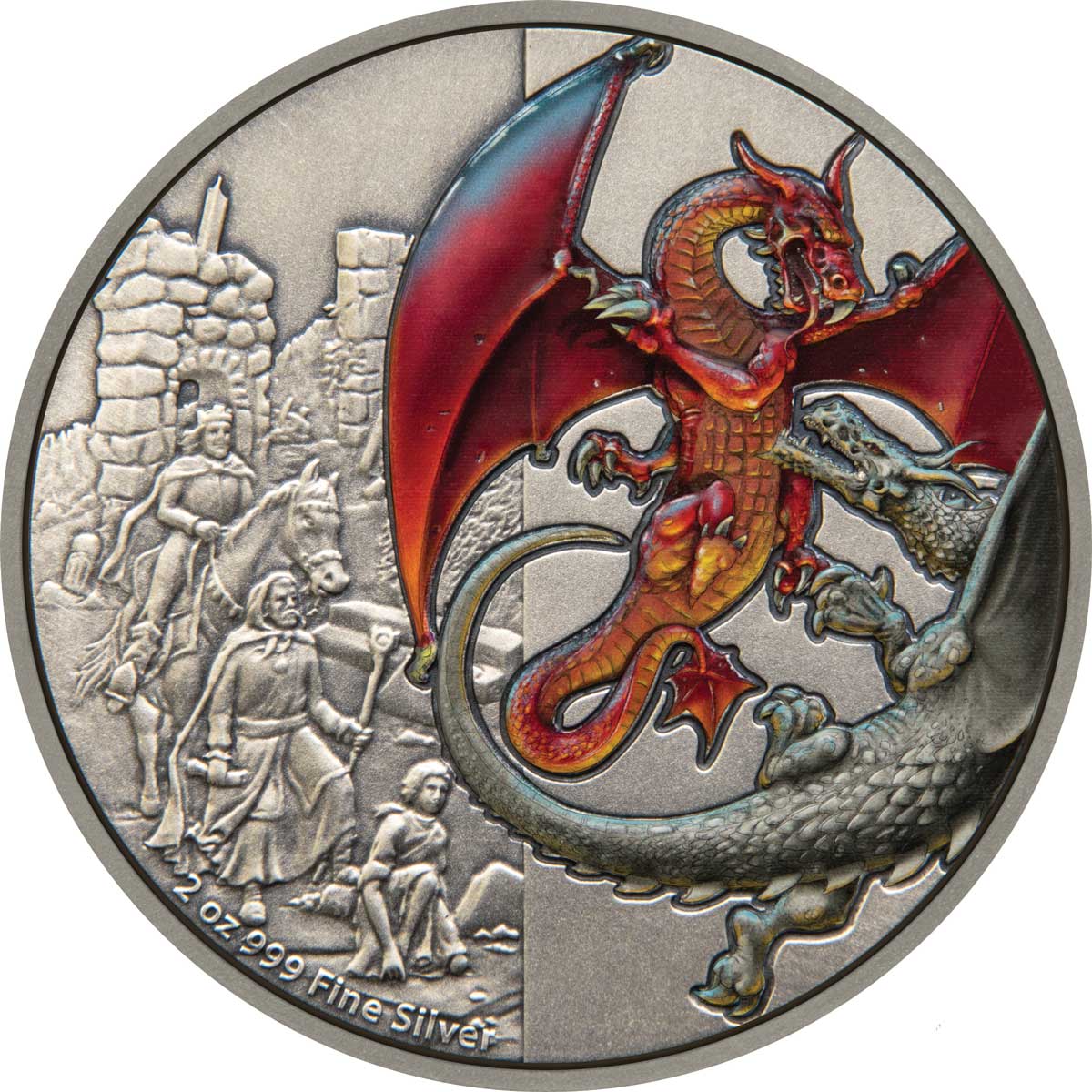 Mythical Dragons 2oz silver coin series kicks off with the Red