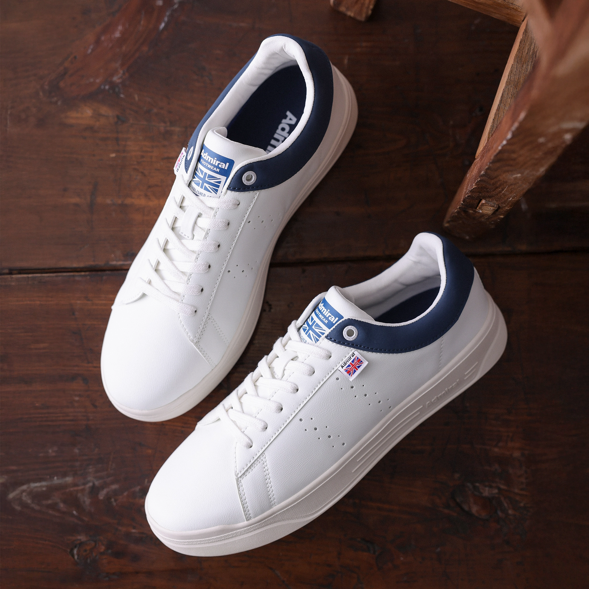 Admiral CAMBRIDGE AD828 White/Navy ｜アドミラルスニーカー公式