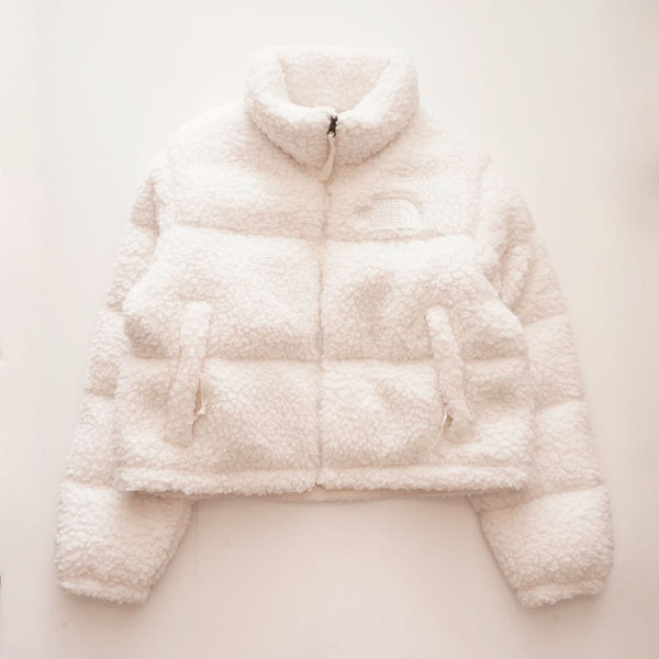 ノースフェイス ホワイト ハイパイル ヌプシジャケット ボアダウン