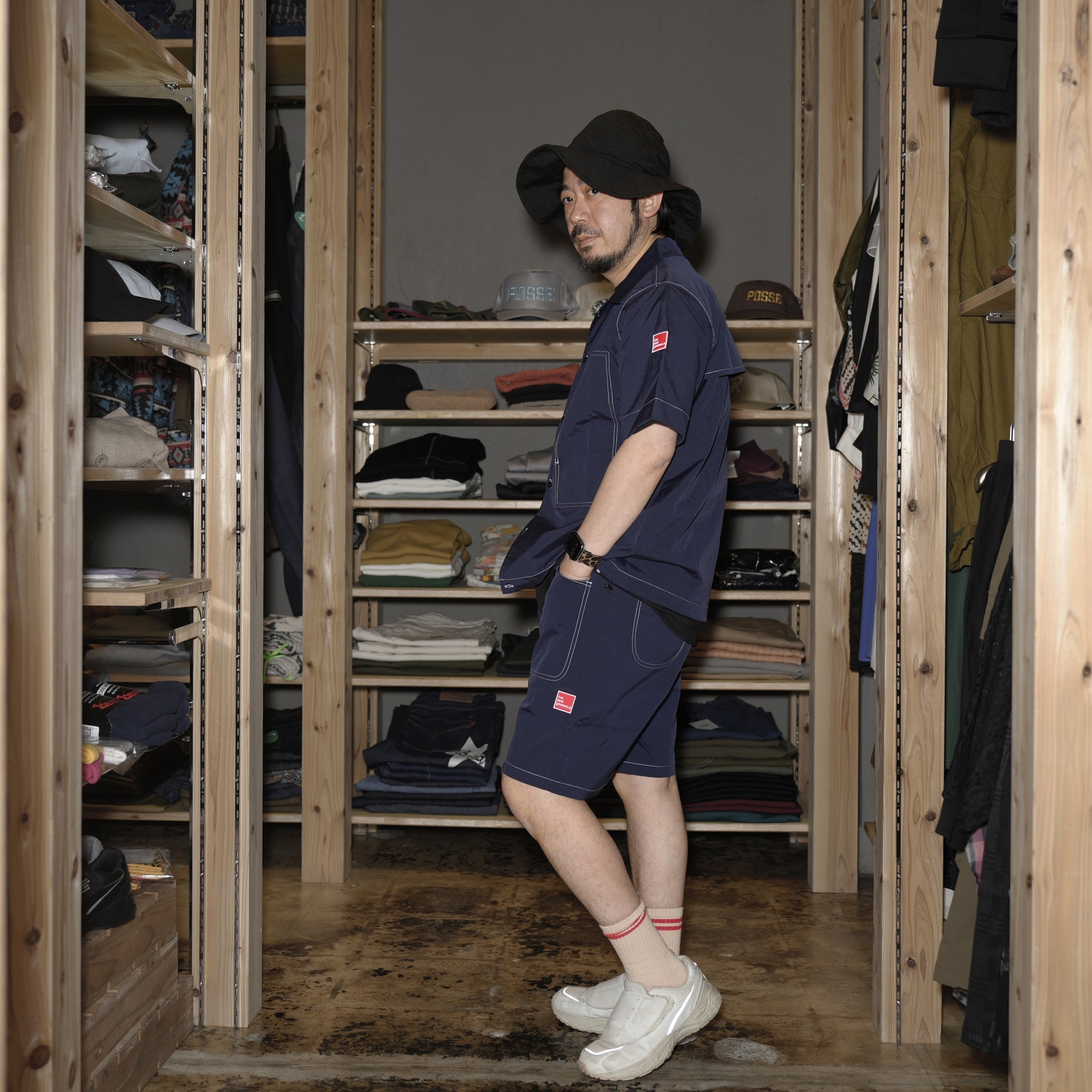 tno-11 | Garage Shorts | Color:Stock Navy【THE NEW ORIGINALS_ザ