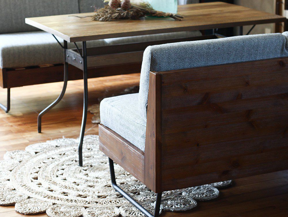 取扱終了][新仕様] ウォーム LD ソファ アームレス ヘリンボーン - a